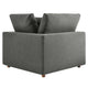 Commix 2 Piece Down Filled Overstuffed Sectional Sofa Set by Modway| Gray