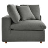 Commix 2 Piece Down Filled Overstuffed Sectional Sofa Set by Modway| Gray