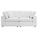 Commix 2 Piece Down Filled Overstuffed Sectional Sofa Set by Modway| White