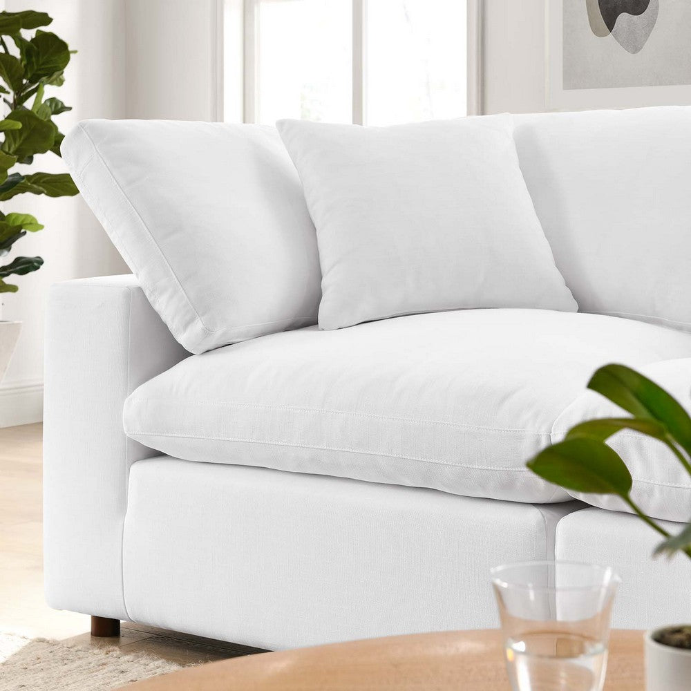 Commix 2 Piece Down Filled Overstuffed Sectional Sofa Set by Modway| White