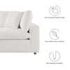Commix 2 Piece Down Filled Overstuffed Sectional Sofa Set by Modway| White