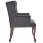 Realm French Vintage Dining Performance Velvet Armchair  - No Shipping Charges