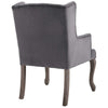 Realm French Vintage Dining Performance Velvet Armchair  - No Shipping Charges