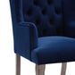 Realm French Vintage Dining Performance Velvet Armchair - No Shipping Charges MDY-EEI-3366-NAV