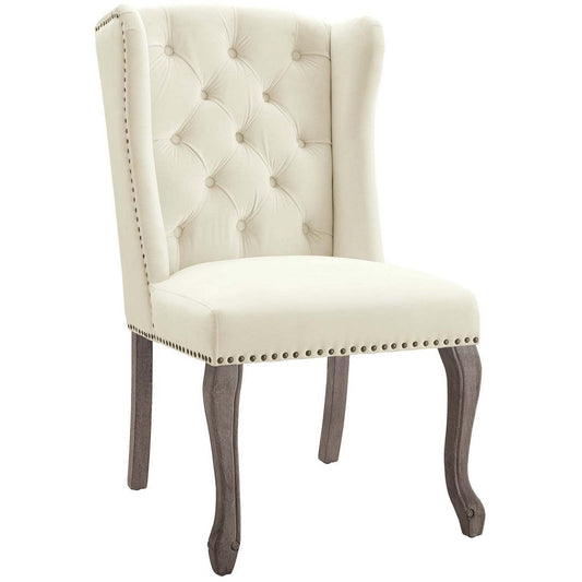Apprise French Vintage Dining Performance Velvet Side Chair - No Shipping Charges