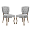 Array Dining Side Chair Set of 2 by Modway| Gray