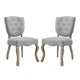 Array Dining Side Chair Set of 2 by Modway| Gray