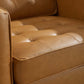 Loft Tufted Upholstered Faux Leather Armchair  - No Shipping Charges