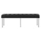 Loft Tufted Vegan Leather Bench by Modway| Black