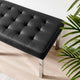 Loft Tufted Vegan Leather Bench by Modway| Black