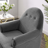 Revive Tufted Button Accent Performance Velvet Armchair  - No Shipping Charges