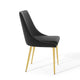 Viscount Modern Accent Performance Velvet Dining Chair by Modway| Black