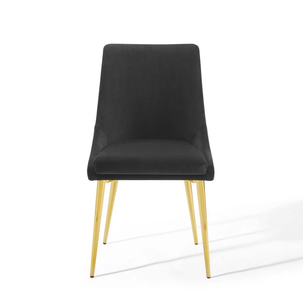 Viscount Modern Accent Performance Velvet Dining Chair by Modway| Black