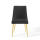 Viscount Modern Accent Performance Velvet Dining Chair by Modway| Black