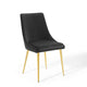 Viscount Modern Accent Performance Velvet Dining Chair by Modway| Black