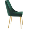 Modway Viscount Modern Accent Performance Velvet Dining Chair Green MDY-EEI-3416-GRN