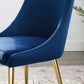 Modway Viscount Modern Accent Performance Velvet Dining Chair Navy MDY-EEI-3416-NAV