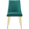 Modway Viscount Modern Accent Performance Velvet Dining Chair Teal MDY-EEI-3416-TEA