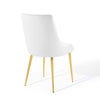 Modway Viscount Modern Accent Performance Velvet Dining Chair White MDY-EEI-3416-WHI