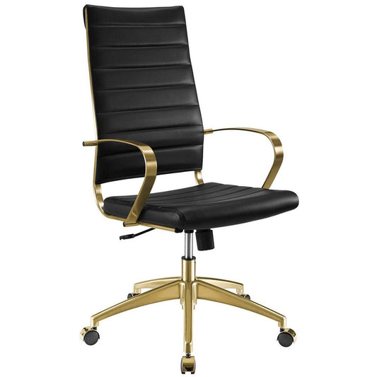 Jive Gold Stainless Steel Highback Office Chair - No Shipping Charges