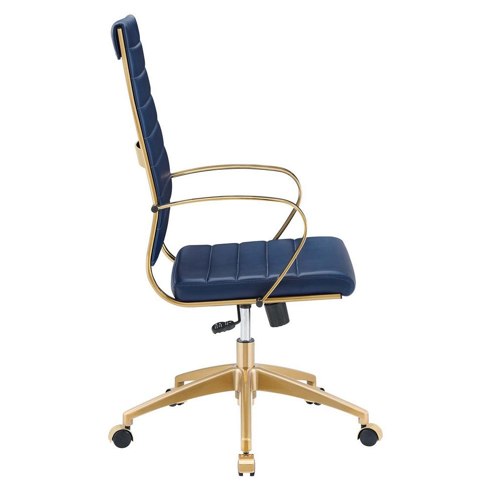 Jive Gold Stainless Steel Highback Office Chair  - No Shipping Charges