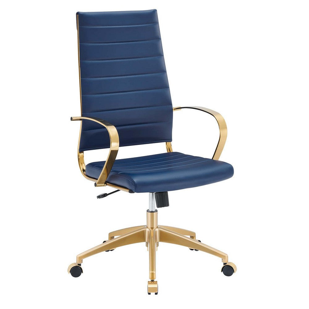 Jive Gold Stainless Steel Highback Office Chair  - No Shipping Charges