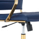 Jive Gold Stainless Steel Midback Office Chair - No Shipping Charges MDY-EEI-3418-GLD-NAV