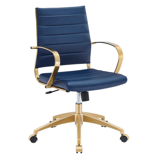 Jive Gold Stainless Steel Midback Office Chair - No Shipping Charges