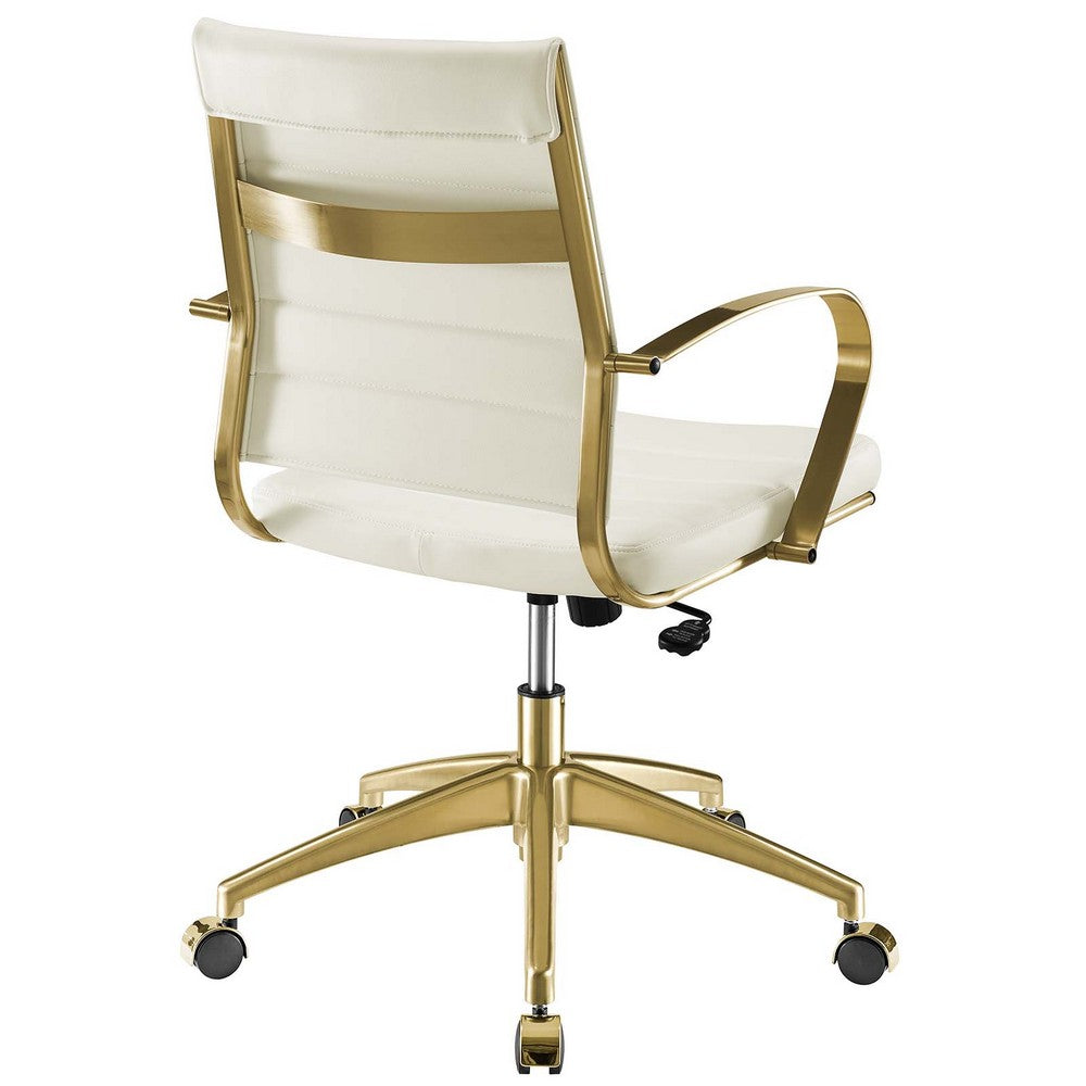 Jive Gold Stainless Steel Midback Office Chair  - No Shipping Charges