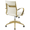 Jive Gold Stainless Steel Midback Office Chair  - No Shipping Charges
