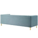 Modway Ingenuity Channel Tufted Performance Velvet Sofa Light Blue MDY-EEI-3454-LBU