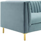 Modway Ingenuity Channel Tufted Performance Velvet Sofa Light Blue MDY-EEI-3454-LBU