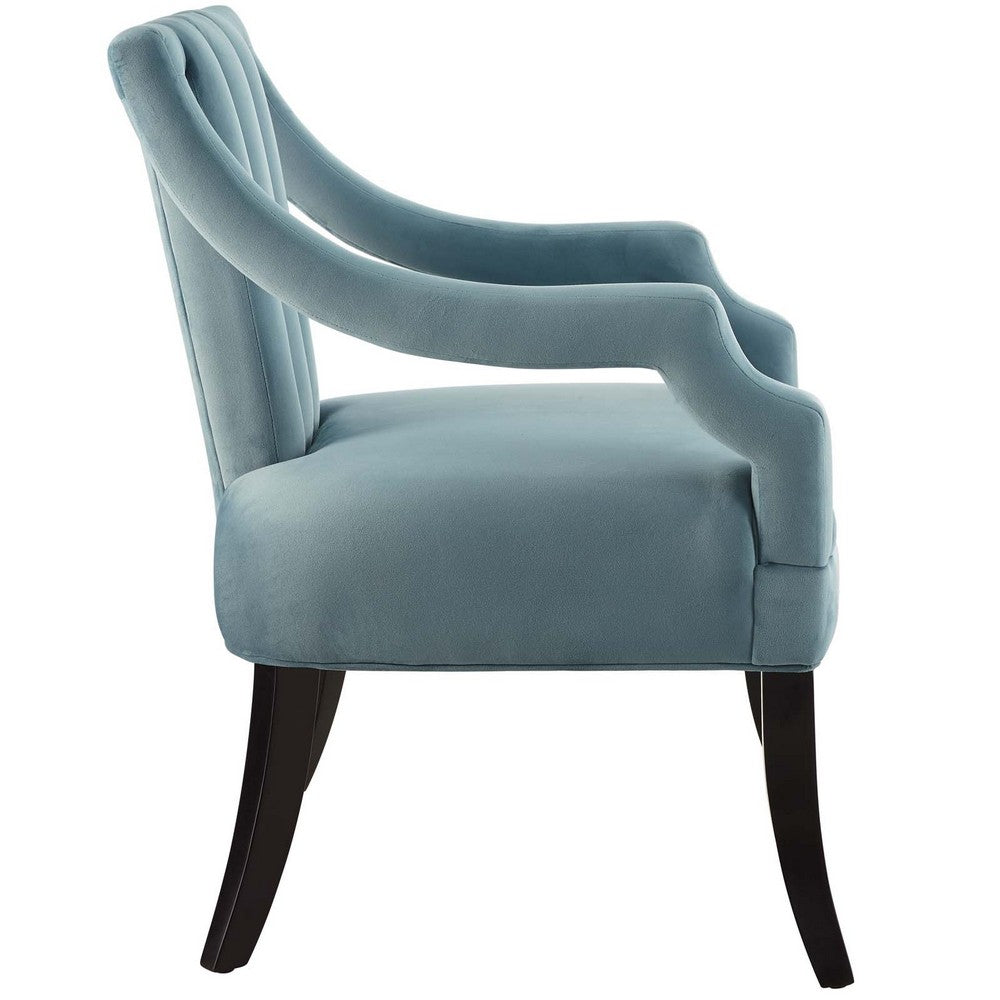 Harken Performance Velvet Accent Chair - No Shipping Charges