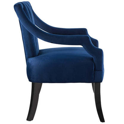 Harken Performance Velvet Accent Chair  - No Shipping Charges