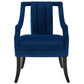 Harken Performance Velvet Accent Chair - No Shipping Charges MDY-EEI-3458-NAV