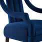 Harken Performance Velvet Accent Chair - No Shipping Charges MDY-EEI-3458-NAV