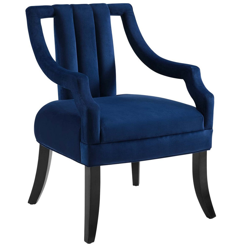 Harken Performance Velvet Accent Chair  - No Shipping Charges