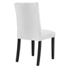 Modway Duchess Modern Tufted Button Upholstered Fabric Parsons Two Dining Chairs in White MDY-EEI-3474-WHI