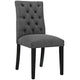 Duchess Fabric Dining Chair Set of 4 by Modway| Gray