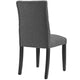 Duchess Fabric Dining Chair Set of 4 by Modway| Gray