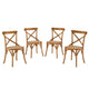 Gear Dining Side Chair Set of 4 in Walnut