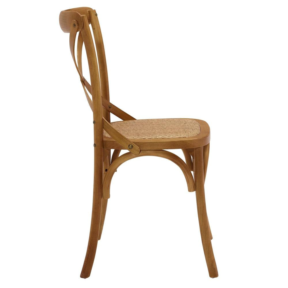 Gear Dining Side Chair Set of 4 in Walnut