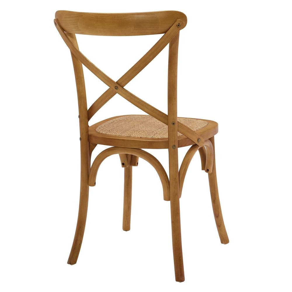 Gear Dining Side Chair Set of 4 in Walnut