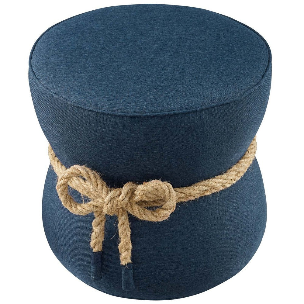 Modway Beat Nautical Rope Upholstered Fabric Ottoman By Casagear Home  - No Shipping Charges