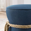 Modway Beat Nautical Rope Upholstered Fabric Ottoman By Casagear Home  - No Shipping Charges