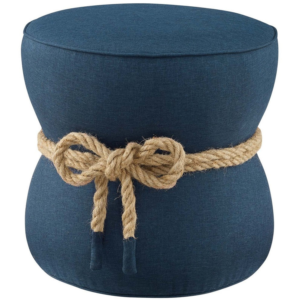 Modway Beat Nautical Rope Upholstered Fabric Ottoman By Casagear Home  - No Shipping Charges