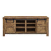 Cheshire 71" Rustic Sliding Door TV Stand by Modway| Brown