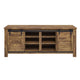 Cheshire 71" Rustic Sliding Door TV Stand by Modway| Brown