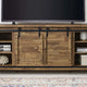 Cheshire 71" Rustic Sliding Door TV Stand by Modway| Brown