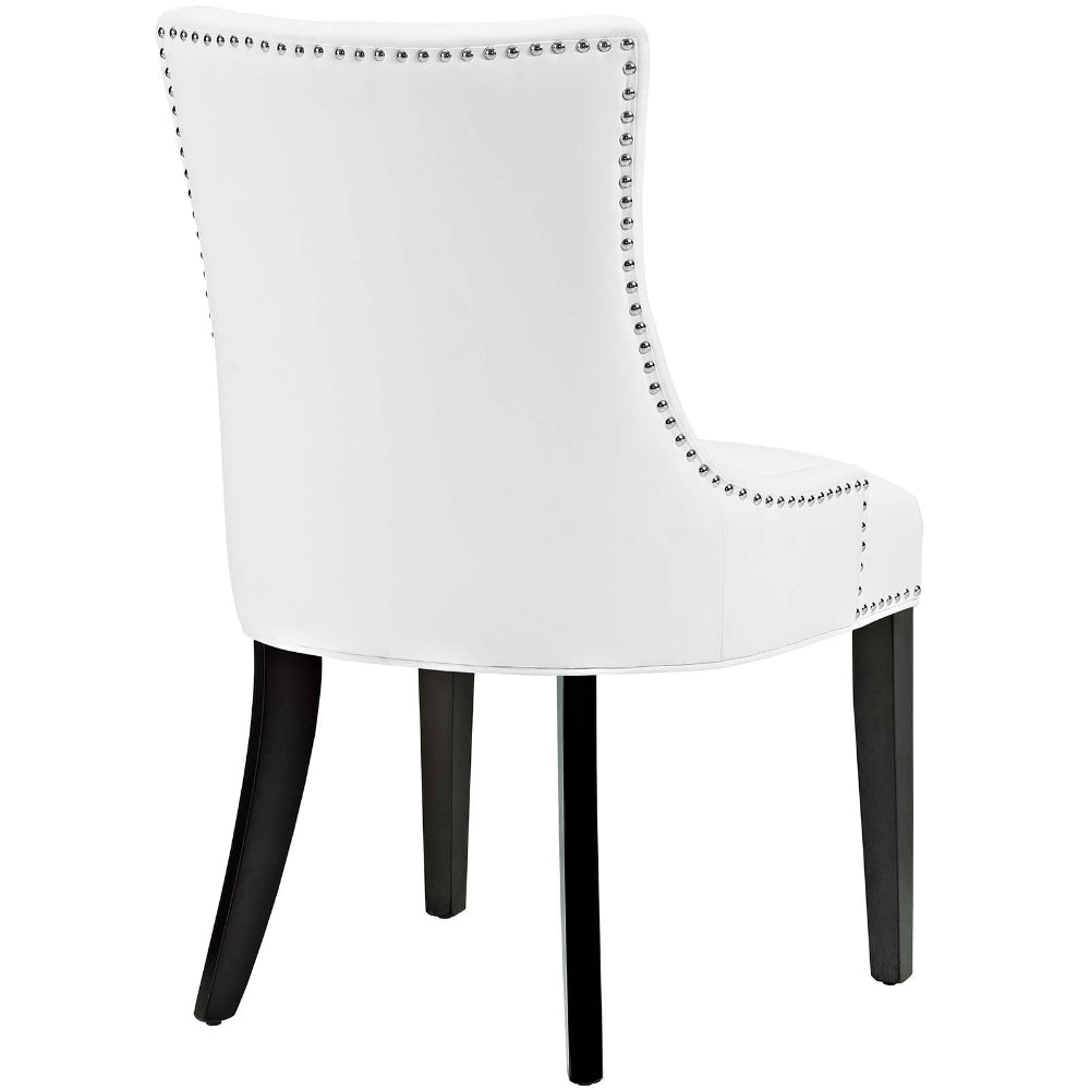 Marquis Dining Chair Faux Leather Set of 2 - No Shipping Charges MDY-EEI-3498-WHI